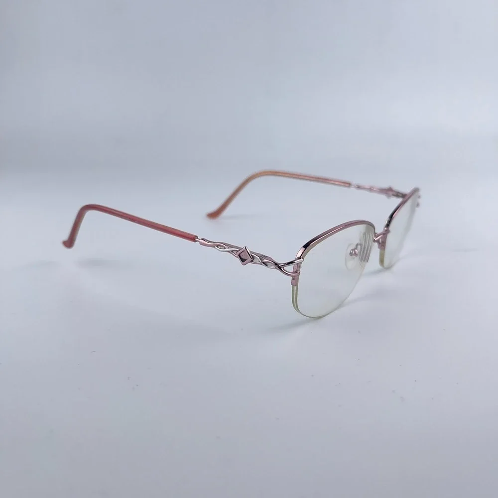 Marchon Tawny Rose Women's Eyeglasses Frame‎ Rose Gold Metal 55-17-135 mm